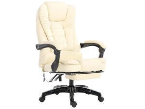 Elenor Massage Office Chair Pu Beige Pr8881 Office Chairs Nz Depot - Nz Depot