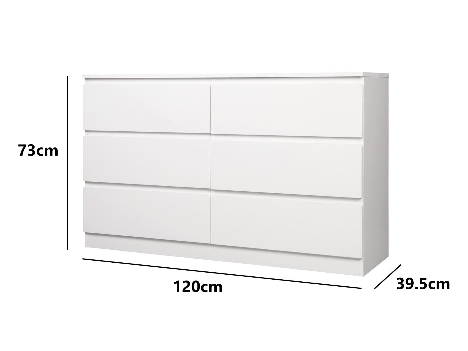 Enkel 6 Drawer Chest Pr8611 Tallboys Nz Depot 6 - Nz Depot