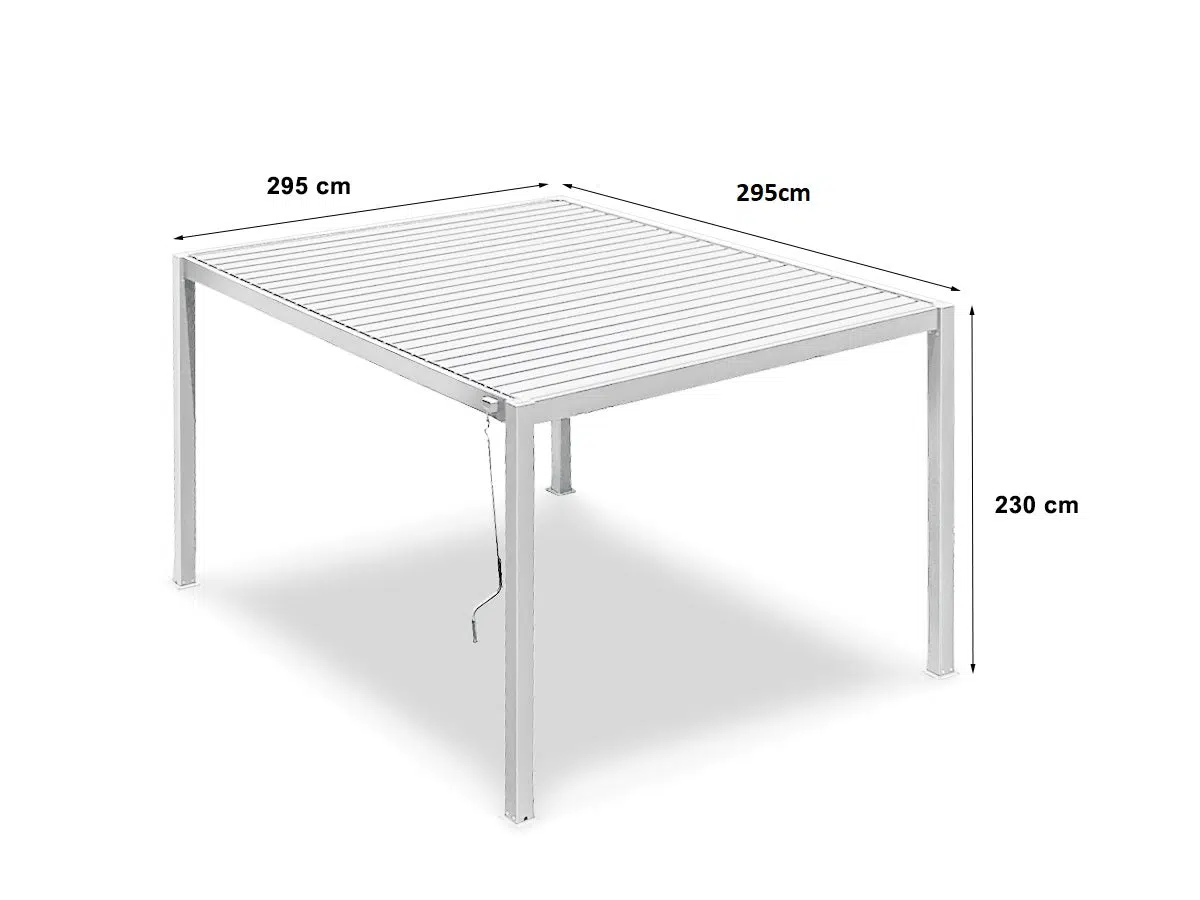 Louvre Roof Pergola 3x3M PR8716 All Outdoor NZ DEPOT 9