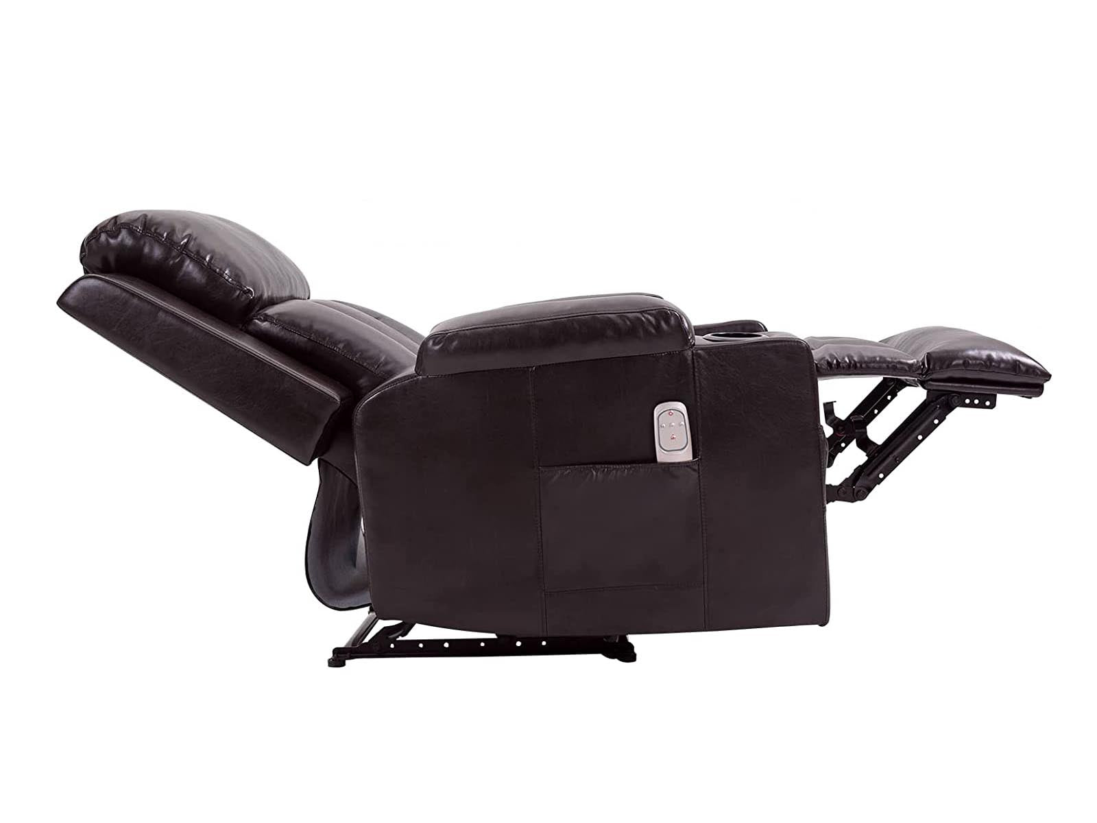 Miralin Massage Recliner Chair PU Brown PR8616 Office Chairs NZ DEPOT 4