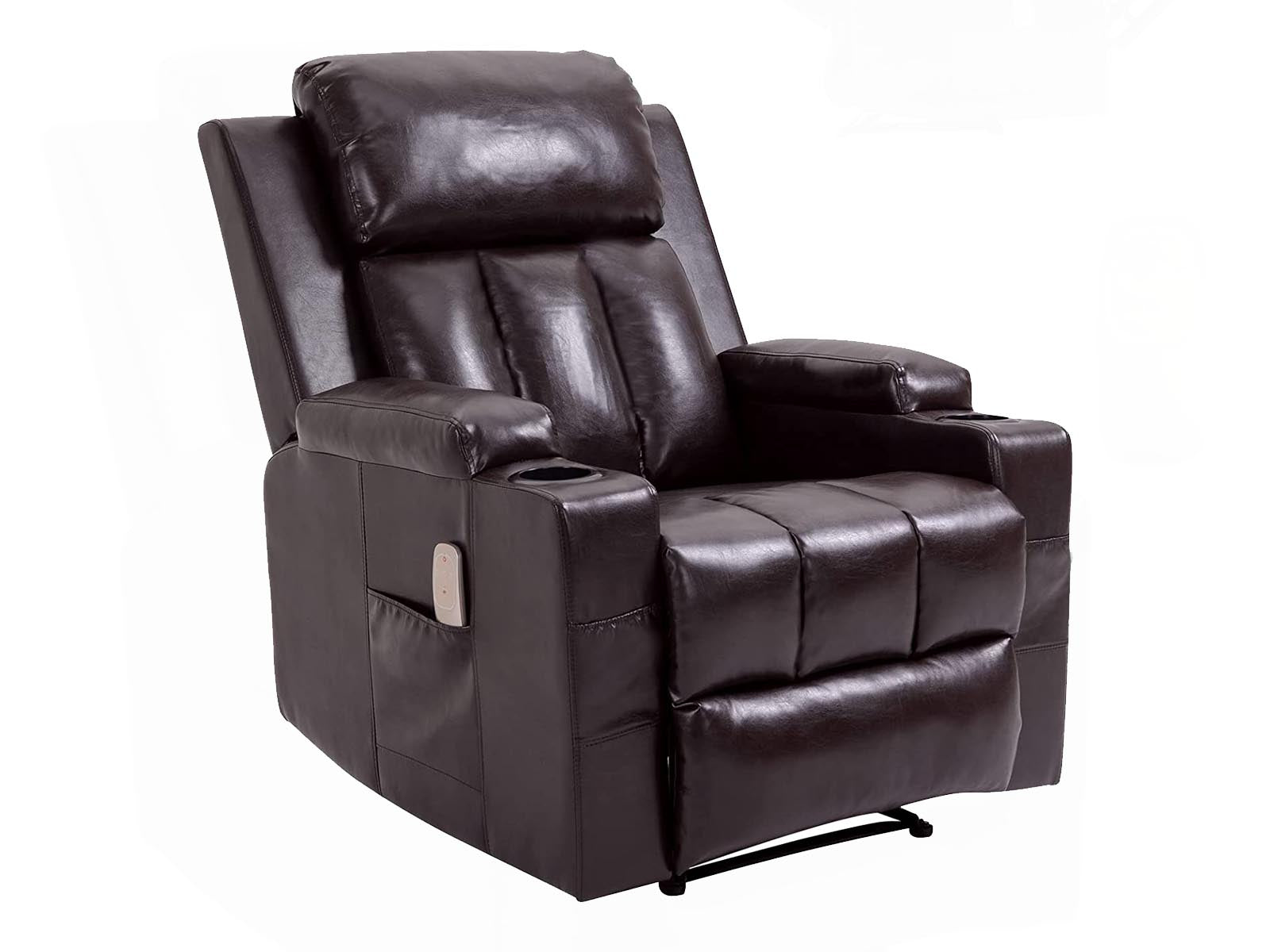 Miralin Massage Recliner Chair PU Brown