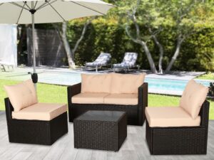 Modular Garden Sofa Set PR8952 Outdoor Furniture NZ DEPOT