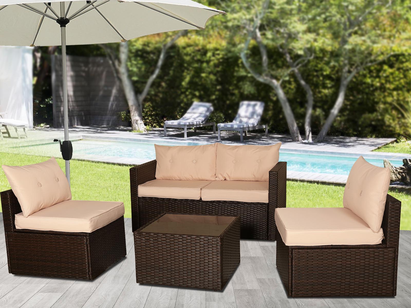 Modular Garden Sofa Set