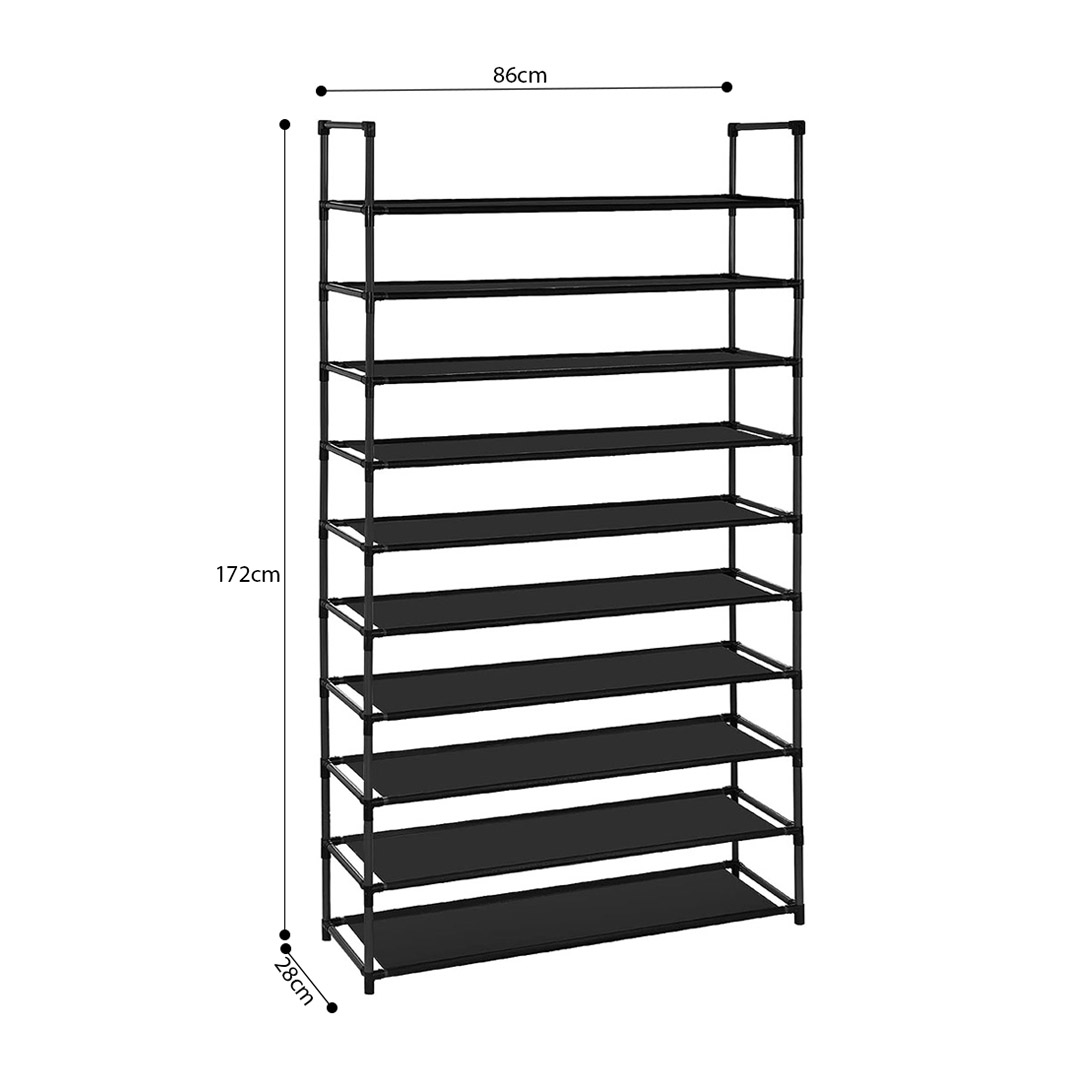 Soga 10 Tier Shoe Storage Shelf Space-Saving Caddy Rack Organiser With Handle, Furniture, Storage &Amp; Shelving, Shoe Storage, , ,  - Nz Depot 6