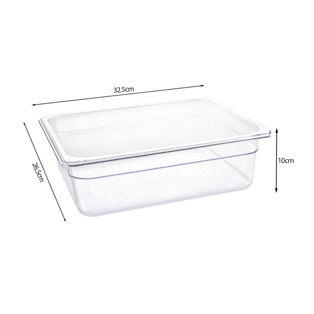 Soga 100Mm Clear Gastronorm Gn Pan 1/2 Food Tray Storage Bundle Of 2 With Lid, Home &Amp; Living, Kitchen &Amp; Dining, Bakeware, Baking Trays, ,  - Nz Depot 5