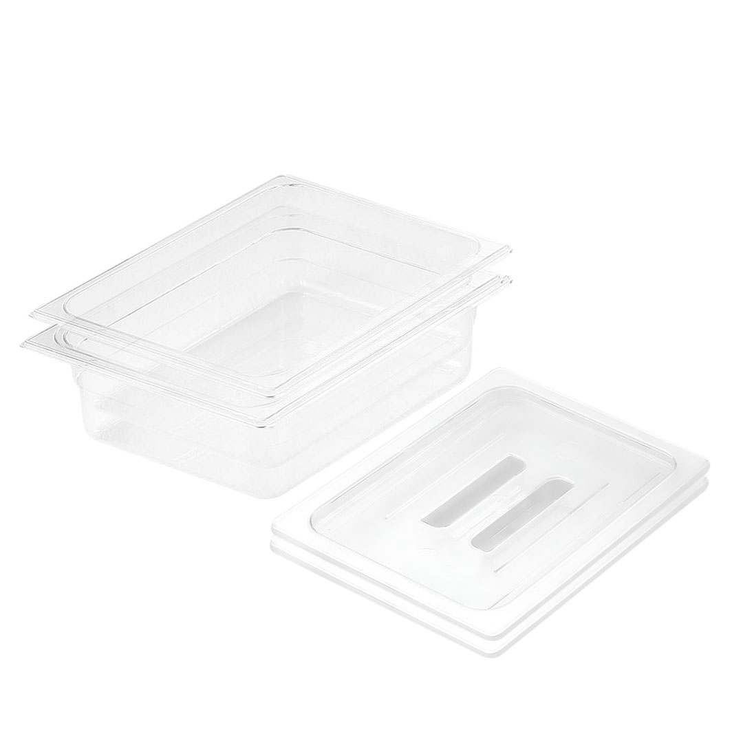 Soga 100Mm Clear Gastronorm Gn Pan 1/2 Food Tray Storage Bundle Of 2 With Lid, Home &Amp; Living, Kitchen &Amp; Dining, Bakeware, Baking Trays, ,  - Nz Depot 1