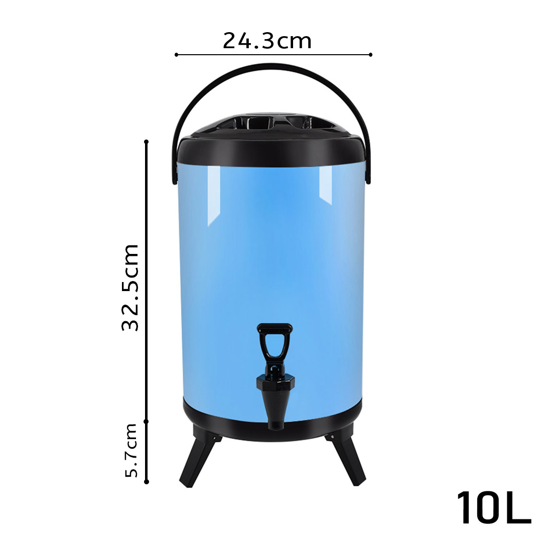 Soga 10L Stainless Steel Insulated Milk Tea Barrel Hot And Cold Beverage Dispenser Container With Faucet Blue, Home &Amp; Living, Kitchen &Amp; Dining, Barware, Spirit Dispensers, ,  - Nz Depot 2