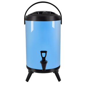 SOGA 10L Stainless Steel Insulated Milk Tea Barrel Hot and Cold Beverage Dispenser Container with Faucet Blue, Home & Living, Kitchen & Dining, Barware, Spirit Dispensers, ,  - NZ DEPOT 1