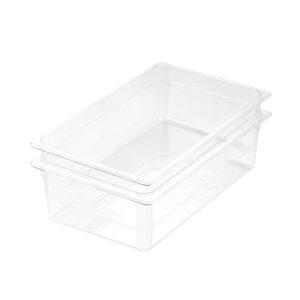 SOGA 150mm Clear Gastronorm GN Pan 1/1 Food Tray Storage Bundle of 2, Home & Living, Kitchen & Dining, Bakeware, Baking Trays, ,  - NZ DEPOT 1