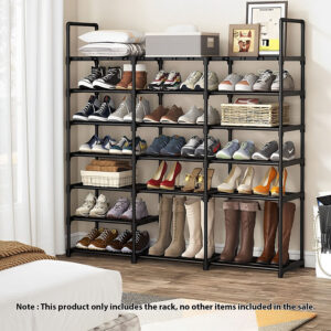 SOGA 19-Shelf Tier Shoe Storage Shelf Space-Saving Caddy Rack Organiser with Handle, Furniture, Storage & Shelving, Shoe Storage, , ,  - NZ DEPOT 2