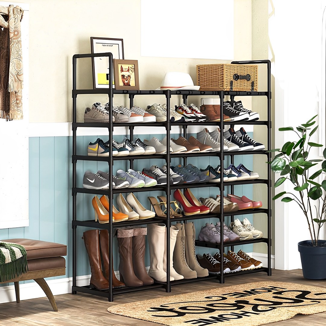 Soga 19-Shelf Tier Shoe Storage Shelf Space-Saving Caddy Rack Organiser With Handle, Furniture, Storage &Amp; Shelving, Shoe Storage, , ,  - Nz Depot 3