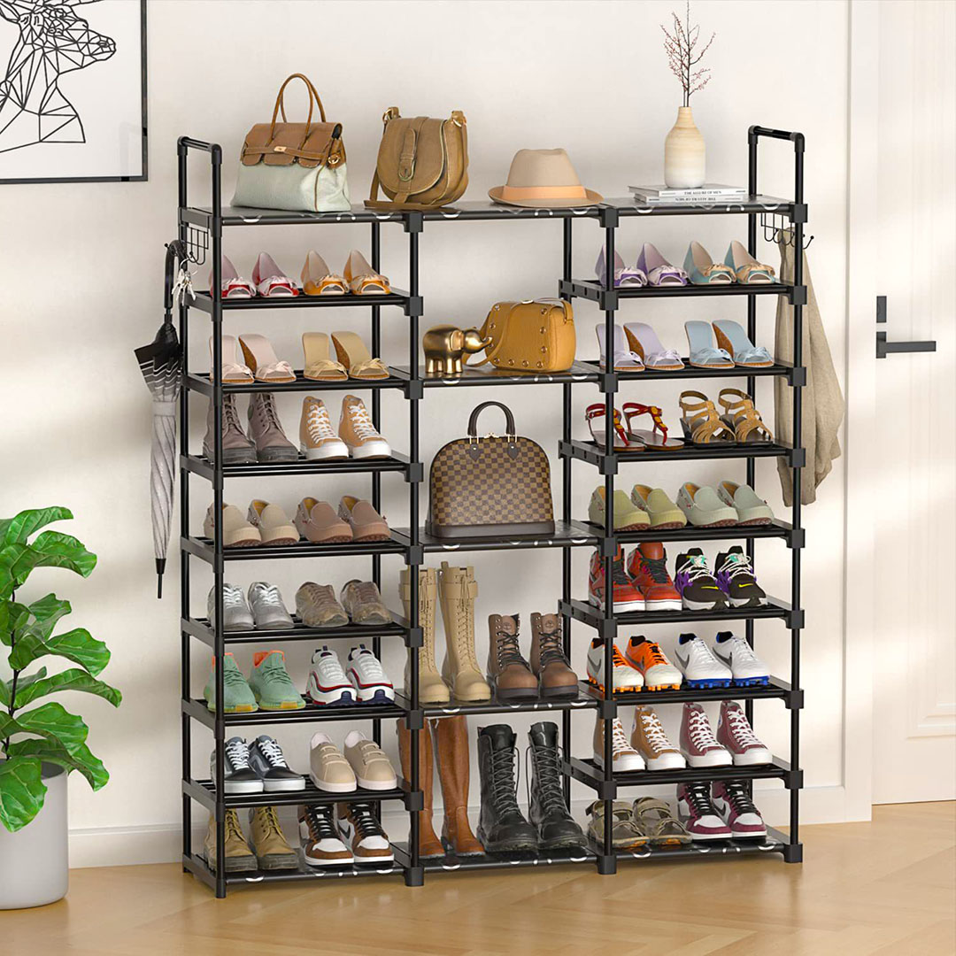 Soga 19-Shelf Tier Shoe Storage Shelf Space-Saving Caddy Rack Organiser With Handle, Furniture, Storage &Amp; Shelving, Shoe Storage, , ,  - Nz Depot 4