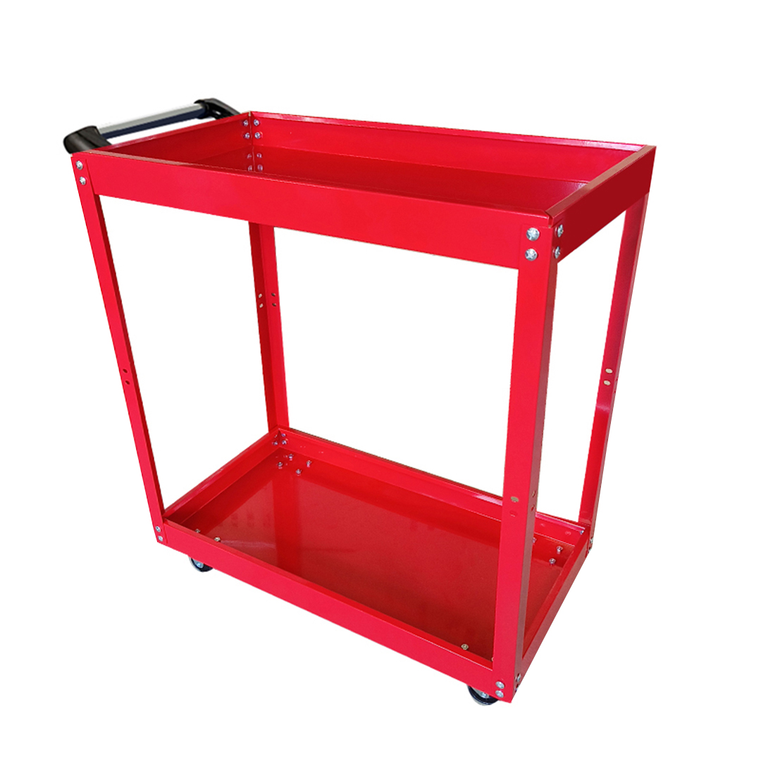 Soga 2 Tier Tool Storage Cart Portable Service Utility Heavy Duty Mobile Trolley Red, Garden, Tools &Amp; Hardware, Garage Storage &Amp; Organisation, Tool Organisers, , ,  - Nz Depot 1