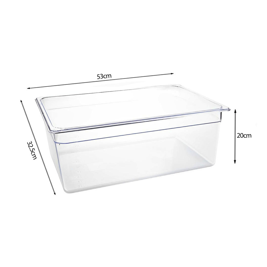 Soga 200Mm Clear Gastronorm Gn Pan 1/1 Food Tray Storage Bundle Of 2, Home &Amp; Living, Kitchen &Amp; Dining, Bakeware, Baking Trays, ,  - Nz Depot 5