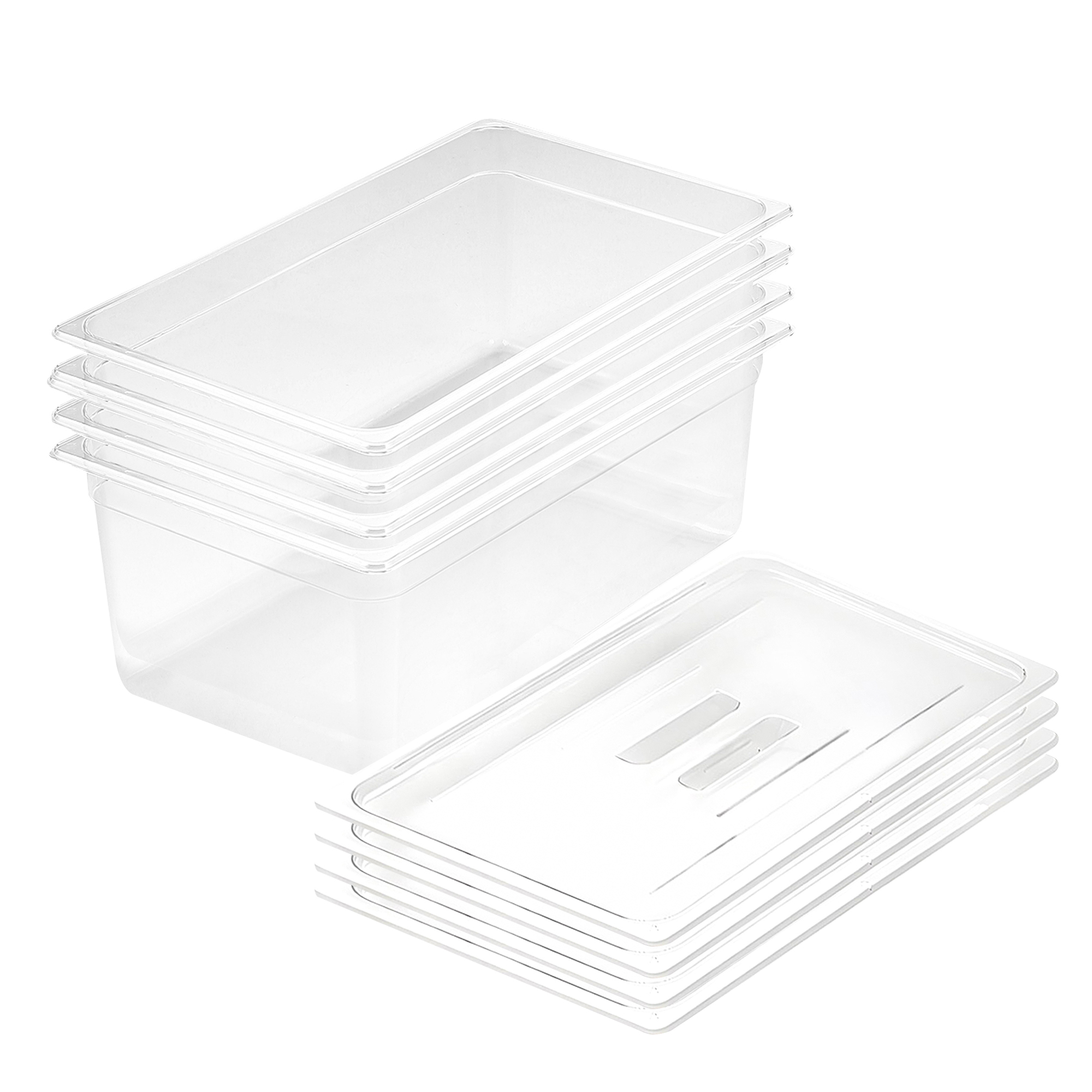 Soga 200Mm Clear Gastronorm Gn Pan 1/1 Food Tray Storage Bundle Of 4 With Lid, Home &Amp; Living, Kitchen &Amp; Dining, Bakeware, Baking Trays, ,  - Nz Depot 1