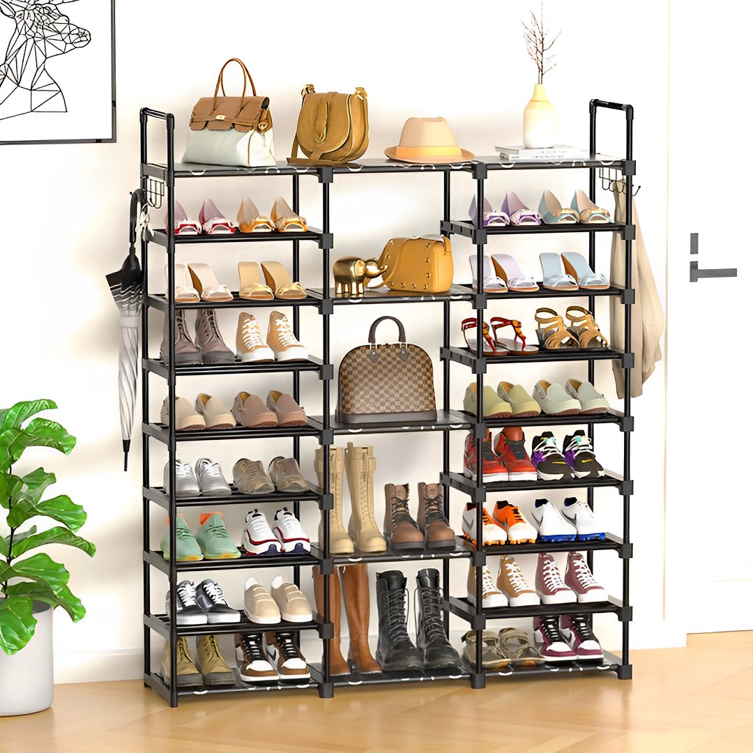 Soga 21-Shelf Tier Shoe Storage Shelf Space-Saving Caddy Rack Organiser With Handle, Furniture, Storage &Amp; Shelving, Shoe Storage, , ,  - Nz Depot 4