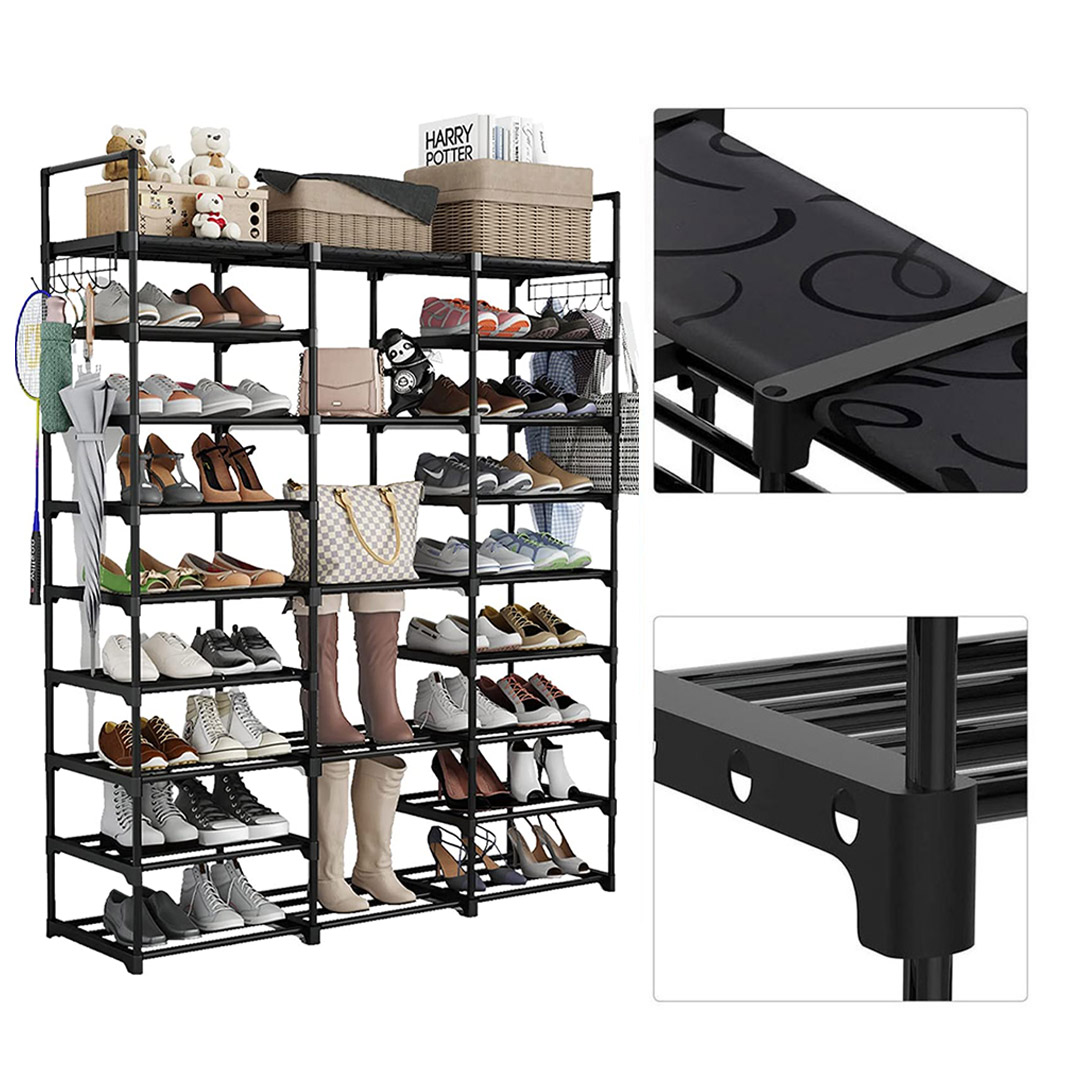 Soga 21-Shelf Tier Shoe Storage Shelf Space-Saving Caddy Rack Organiser With Handle, Furniture, Storage &Amp; Shelving, Shoe Storage, , ,  - Nz Depot 7