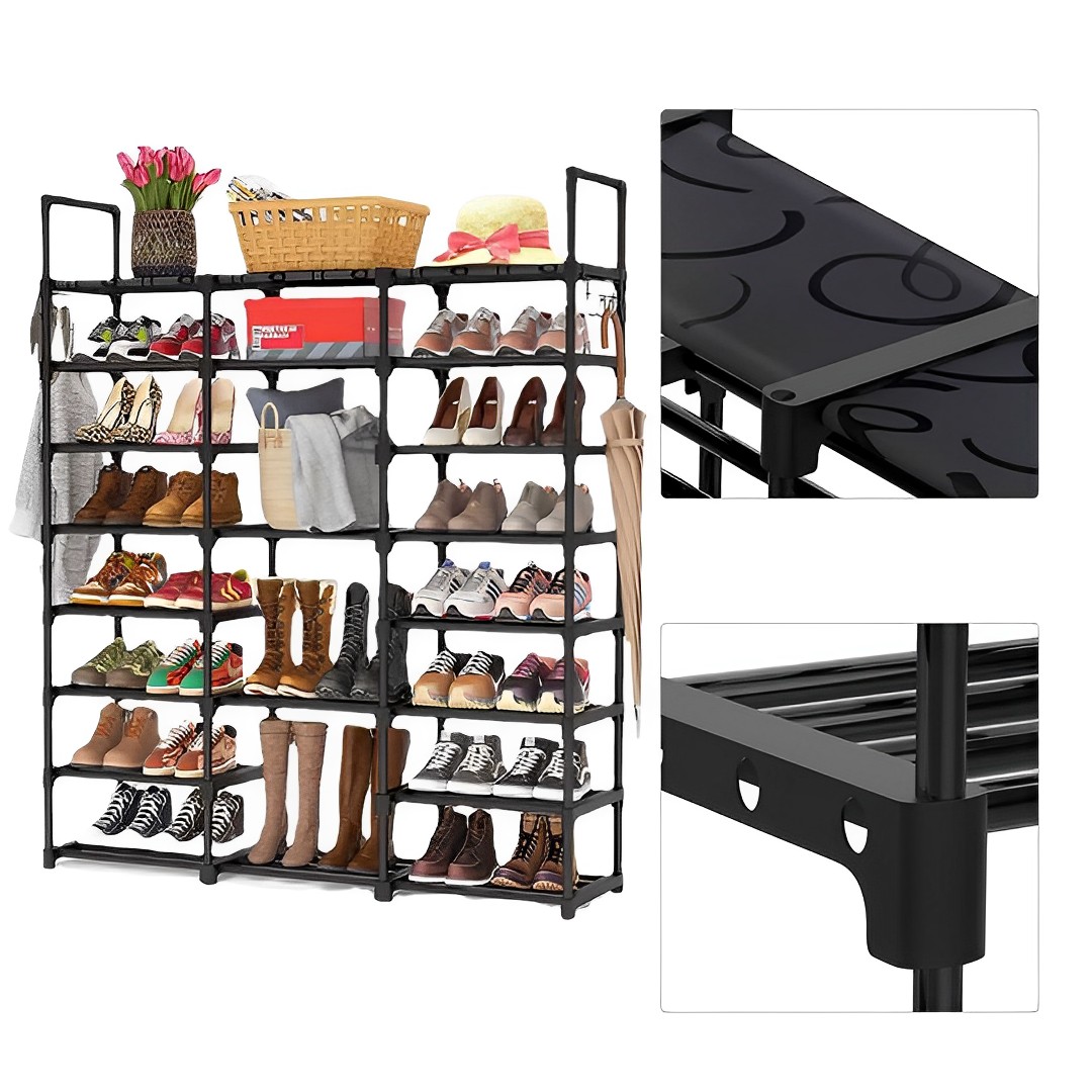 Soga 21-Shelf Tier Shoe Storage Shelf Space-Saving Caddy Rack Organiser With Handle, Furniture, Storage &Amp; Shelving, Shoe Storage, , ,  - Nz Depot 7