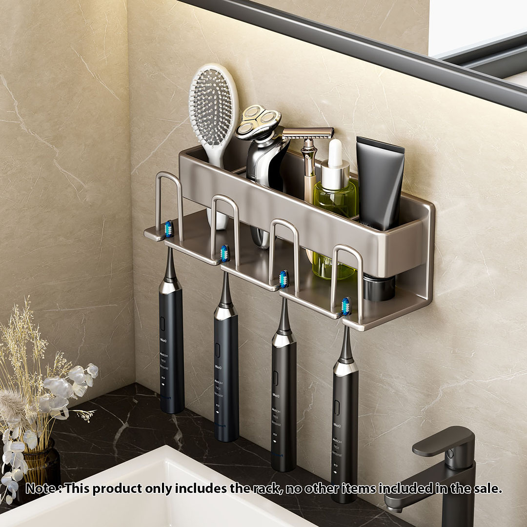 Soga 27Cm Wall-Mounted Bathroom Storage Organiser Space Saving Adhesive Shelf Rack, Home, Bathroom, Bathroom Accessories, Bathroom Storage, ,  - Nz Depot 2