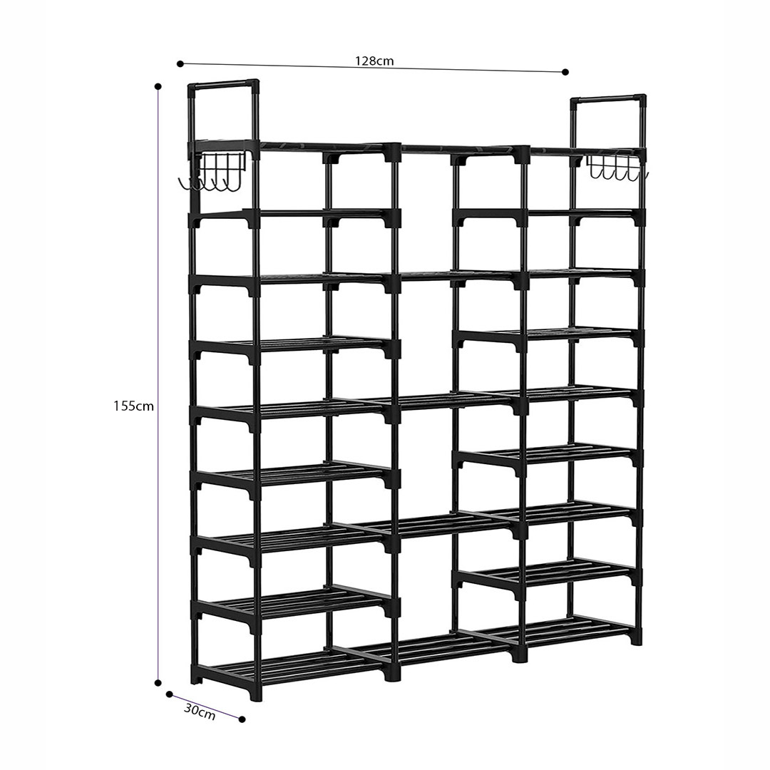 Soga 2X 21-Shelf Tier Shoe Storage Shelf Space-Saving Caddy Rack Organiser With Handle, Furniture, Storage &Amp; Shelving, Shoe Storage, , ,  - Nz Depot 6