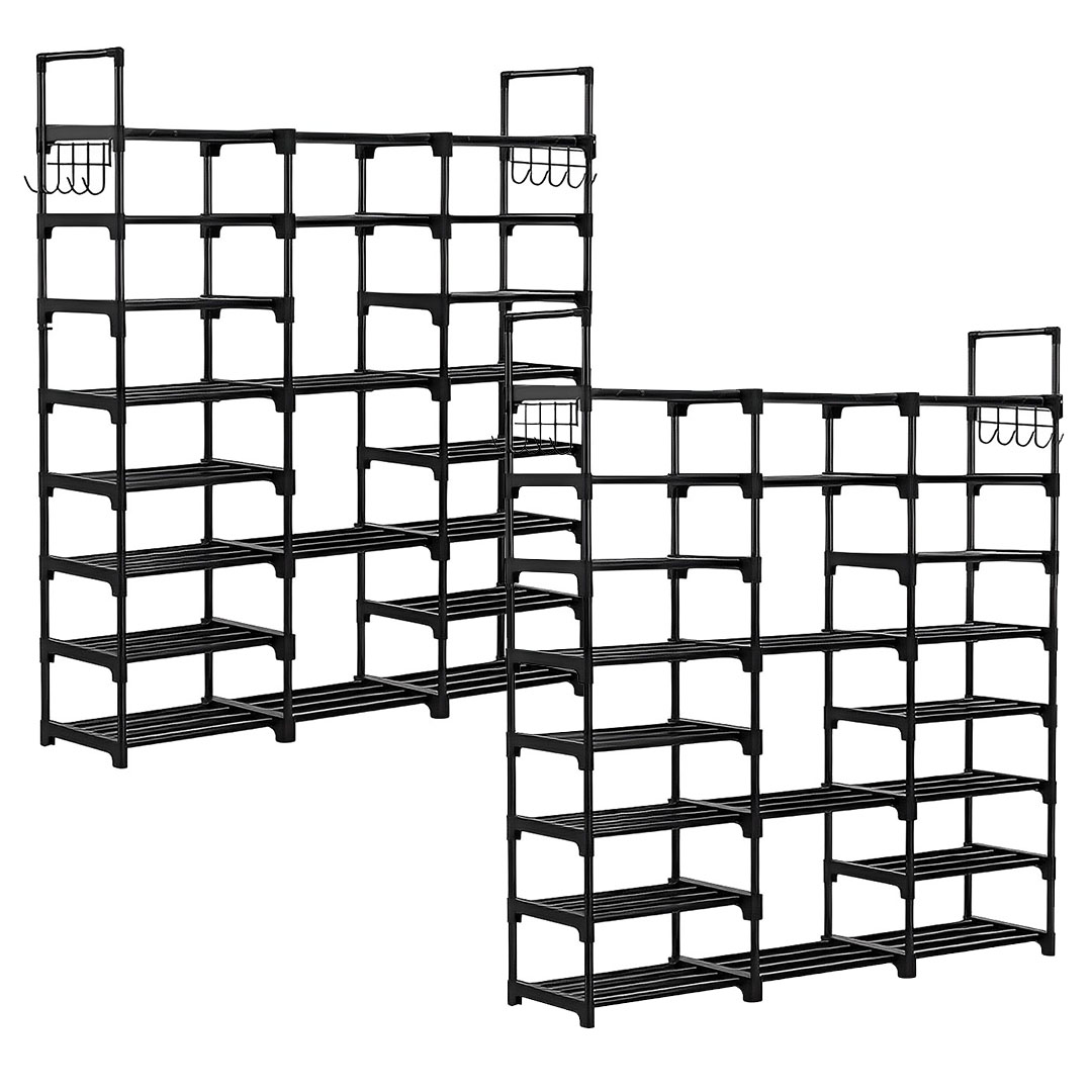 Soga 2X 21-Shelf Tier Shoe Storage Shelf Space-Saving Caddy Rack Organiser With Handle, Furniture, Storage &Amp; Shelving, Shoe Storage, , ,  - Nz Depot 1