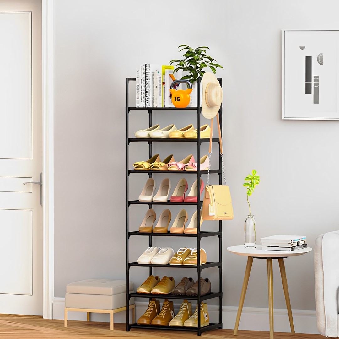 Soga 2X 8 Tier Shoe Storage Shelf Space-Saving Caddy Rack Organiser With Handle, Furniture, Storage &Amp; Shelving, Shoe Storage, , ,  - Nz Depot 3