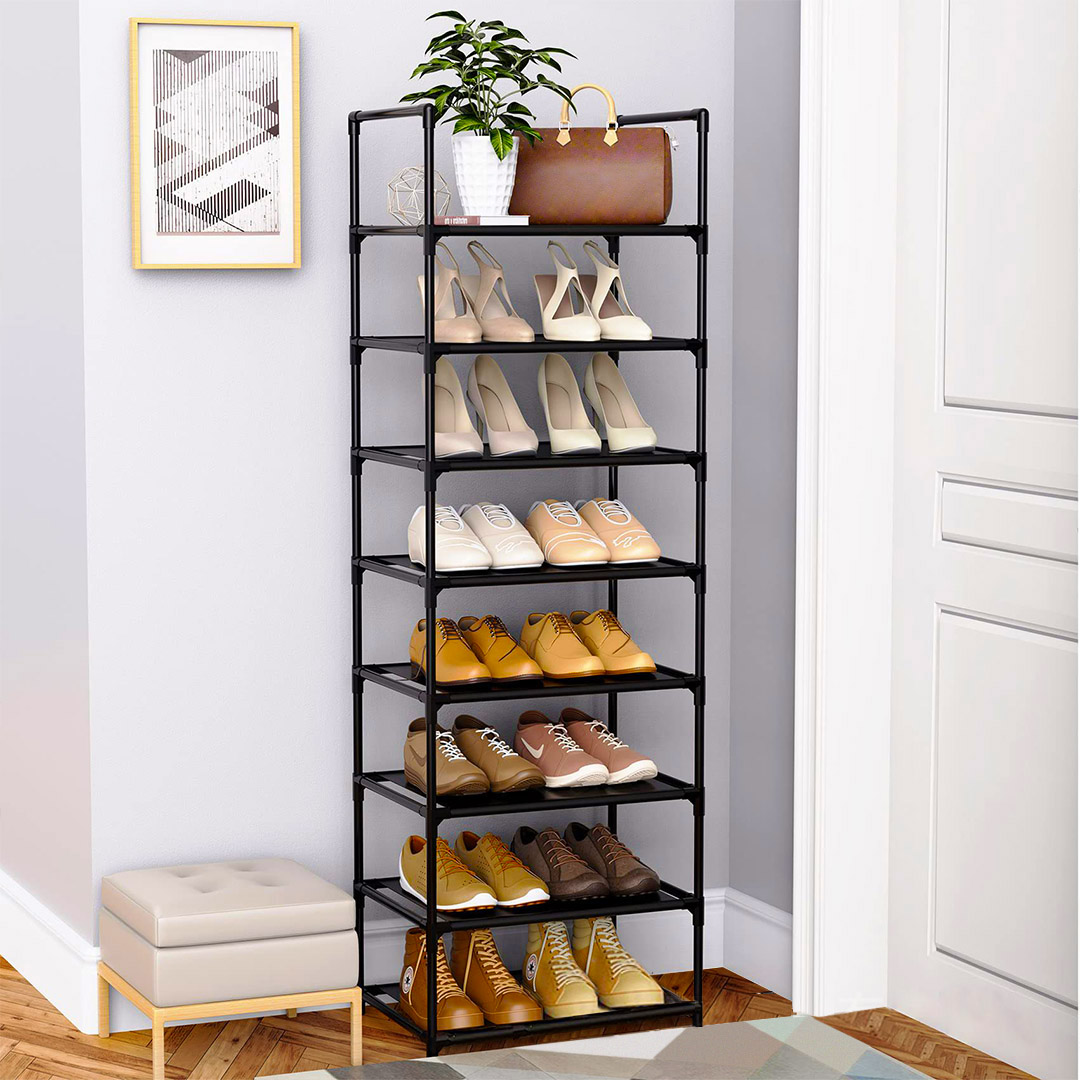 Soga 2X 8 Tier Shoe Storage Shelf Space-Saving Caddy Rack Organiser With Handle, Furniture, Storage &Amp; Shelving, Shoe Storage, , ,  - Nz Depot 4