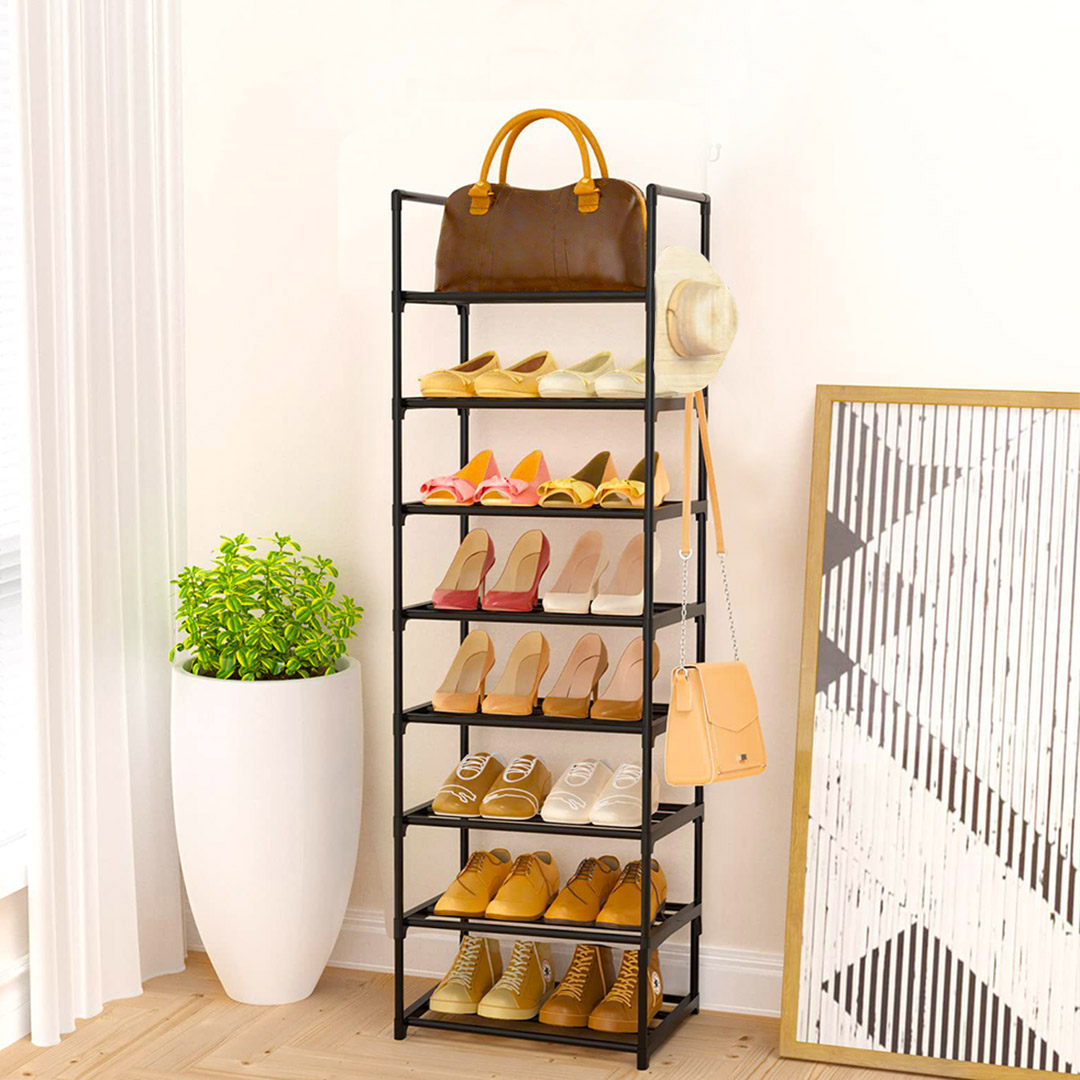 Soga 2X 8 Tier Shoe Storage Shelf Space-Saving Caddy Rack Organiser With Handle, Furniture, Storage &Amp; Shelving, Shoe Storage, , ,  - Nz Depot 5