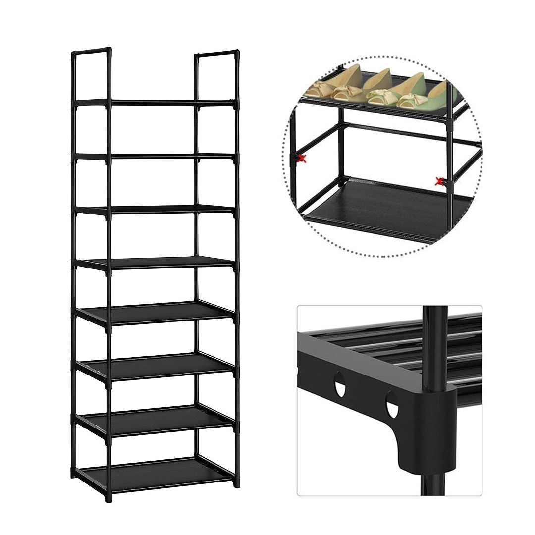 Soga 2X 8 Tier Shoe Storage Shelf Space-Saving Caddy Rack Organiser With Handle, Furniture, Storage &Amp; Shelving, Shoe Storage, , ,  - Nz Depot 7