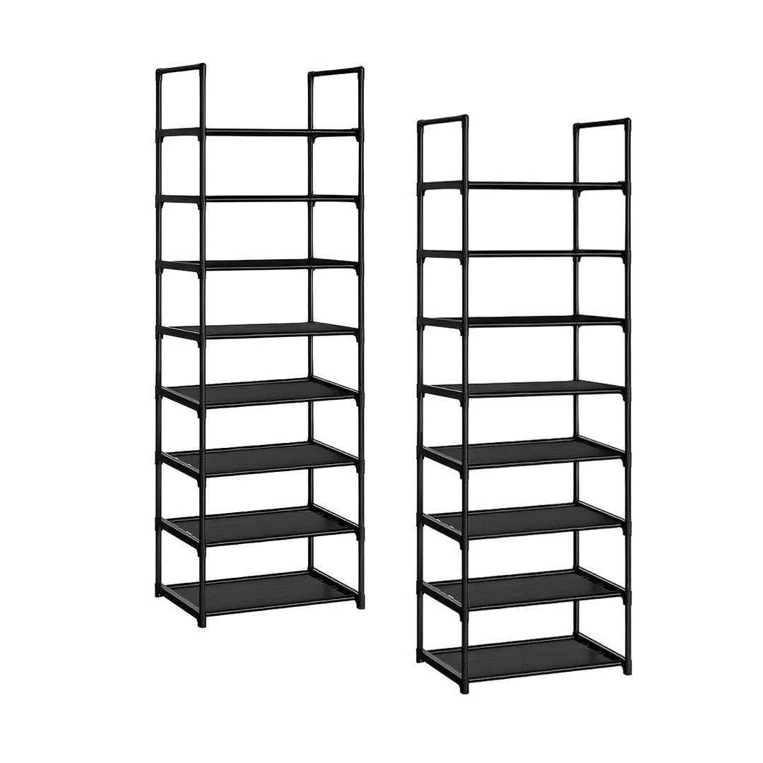 Soga 2X 8 Tier Shoe Storage Shelf Space-Saving Caddy Rack Organiser With Handle, Furniture, Storage &Amp; Shelving, Shoe Storage, , ,  - Nz Depot 1