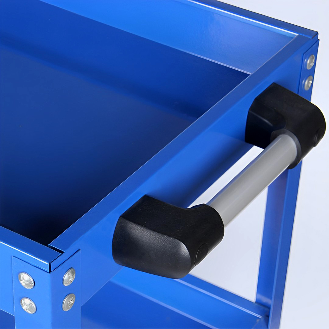 SOGA 3 Tier Tool Storage Cart Portable Service Utility Heavy Duty Mobile Trolley Blue, Garden, Tools & Hardware, Garage Storage & Organisation, Tool Organisers, , ,  - NZ DEPOT 9