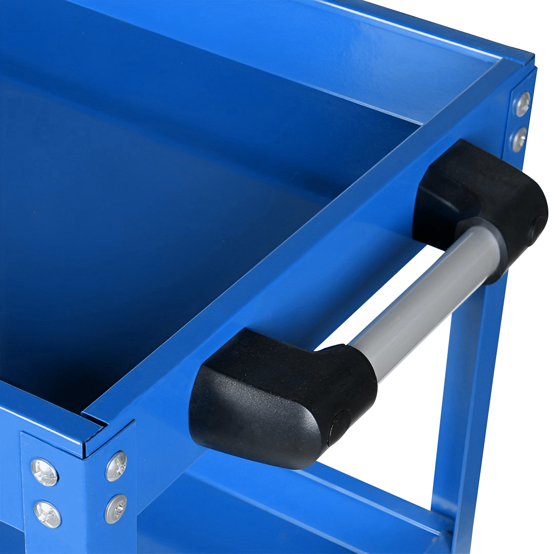 SOGA 3 Tier Tool Storage Cart Portable Service Utility Heavy Duty Mobile Trolley with Hooks Blue, Garden, Tools & Hardware, Garage Storage & Organisation, Tool Organisers, , ,  - NZ DEPOT 6