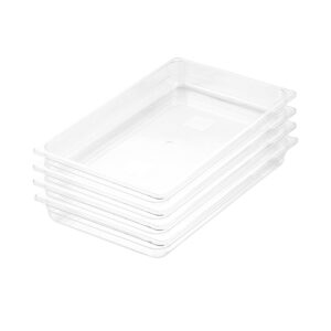 SOGA 65mm Clear Gastronorm GN Pan 1/1 Food Tray Storage Bundle of 4, Home & Living, Kitchen & Dining, Bakeware, Baking Trays, ,  - NZ DEPOT 1