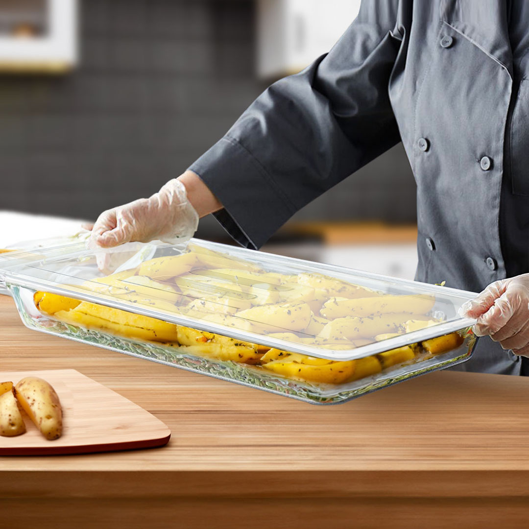 Soga 65Mm Clear Gastronorm Gn Pan 1/1 Food Tray Storage Bundle Of 4 With Lid, Home &Amp; Living, Kitchen &Amp; Dining, Bakeware, Baking Trays, ,  - Nz Depot 7