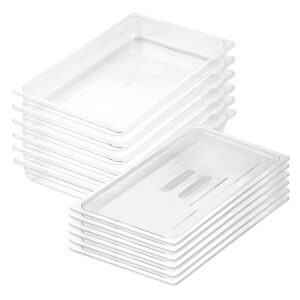 SOGA 65mm Clear Gastronorm GN Pan 1/1 Food Tray Storage Bundle of 6 with Lid, Home & Living, Kitchen & Dining, Bakeware, Baking Trays, ,  - NZ DEPOT 1