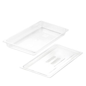 SOGA 65mm Clear Gastronorm GN Pan 1/1 Food Tray Storage with Lid, Home & Living, Kitchen & Dining, Bakeware, Baking Trays, ,  - NZ DEPOT 1