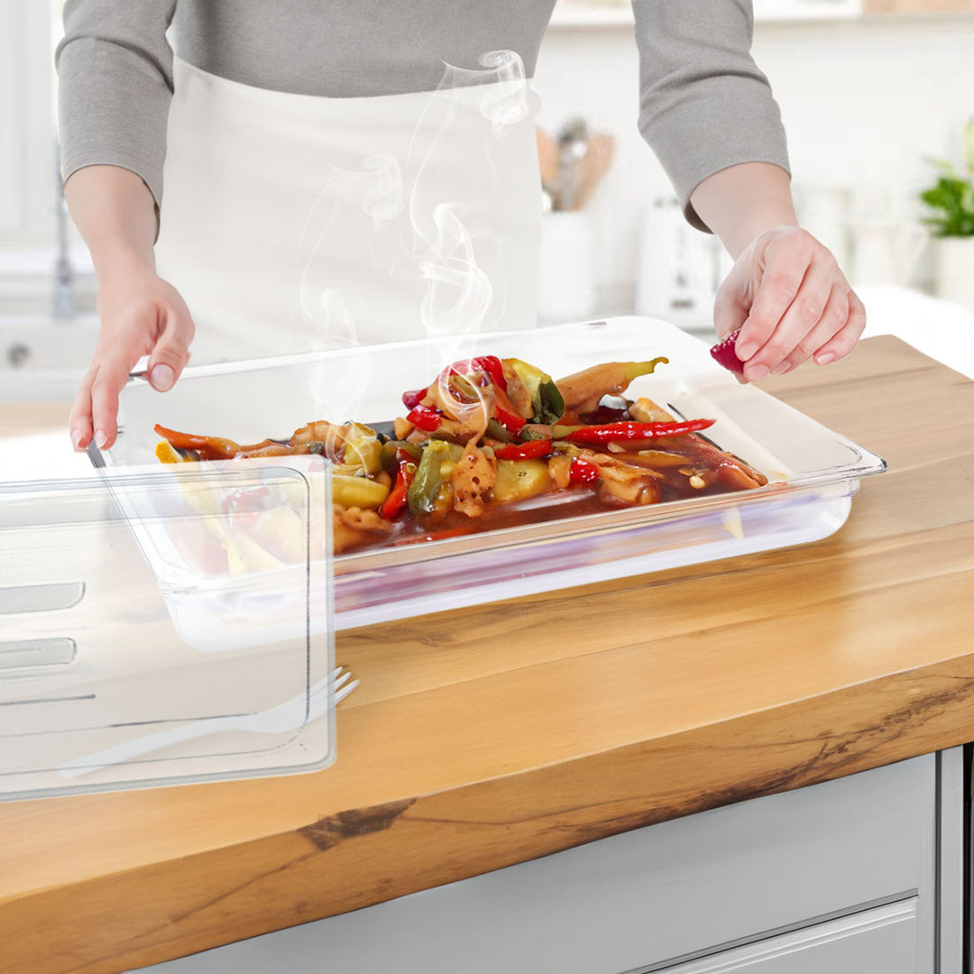 Soga 65Mm Clear Gastronorm Gn Pan 1/1 Food Tray Storage With Lid, Home &Amp; Living, Kitchen &Amp; Dining, Bakeware, Baking Trays, ,  - Nz Depot 6