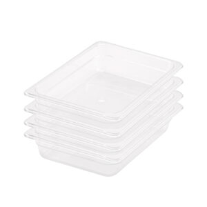 SOGA 65mm Clear Gastronorm GN Pan 1/2 Food Tray Storage Bundle of 4, Home & Living, Kitchen & Dining, Bakeware, Baking Trays, ,  - NZ DEPOT 1