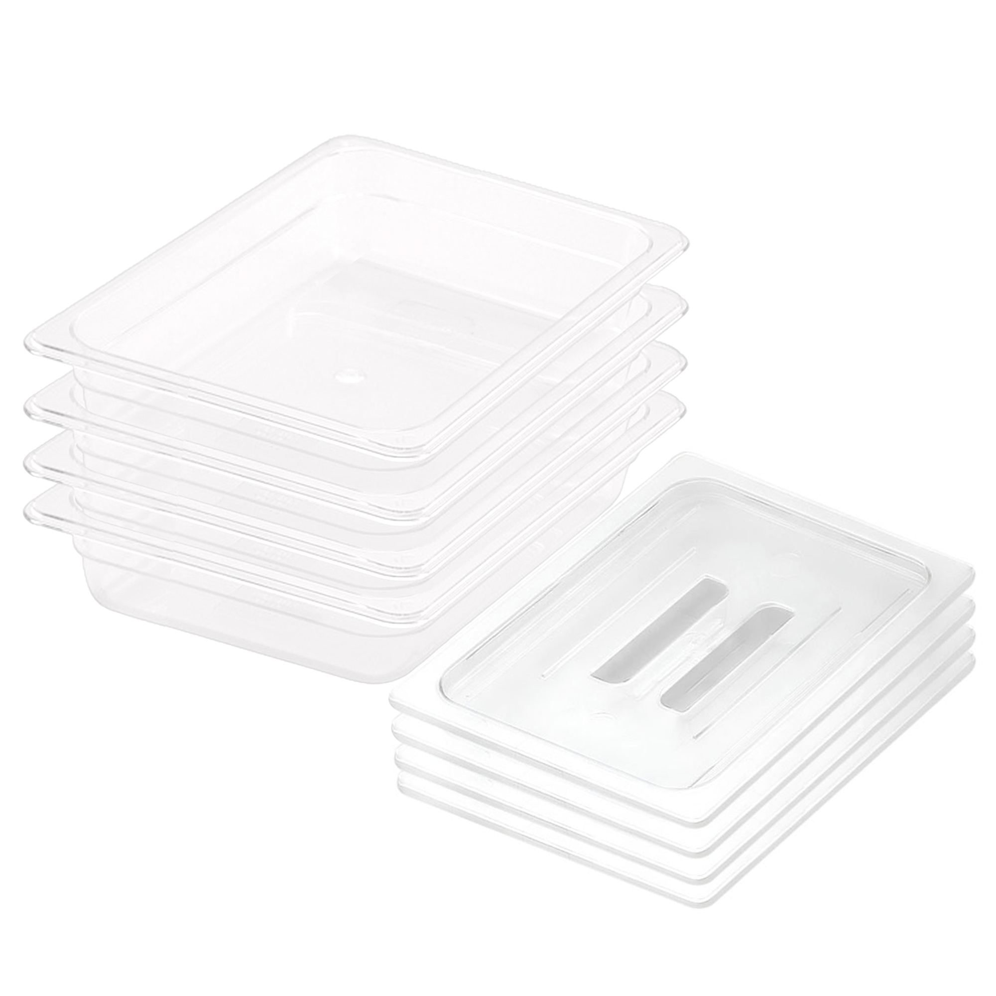 Soga 65Mm Clear Gastronorm Gn Pan 1/2 Food Tray Storage Bundle Of 4 With Lid, Home &Amp; Living, Kitchen &Amp; Dining, Bakeware, Baking Trays, ,  - Nz Depot 1