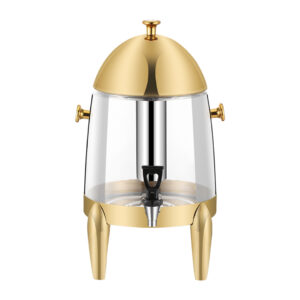 SOGA Stainless Steel 12L Beverage Dispenser Hot and Cold Juice Water Tea Chafer Urn Buffet Drink Container Jug with Gold Accents, Home & Living, Kitchen & Dining, Barware, Spirit Dispensers, ,  - NZ DEPOT 1