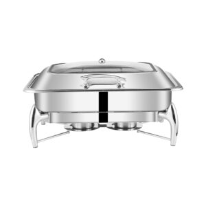 SOGA Stainless Steel Rectangular Chafing Dish Tray Buffet Cater Food Warmer Chafer with Top Lid, Home & Living, Kitchen & Dining, Barware, Spirit Dispensers, ,  - NZ DEPOT 1