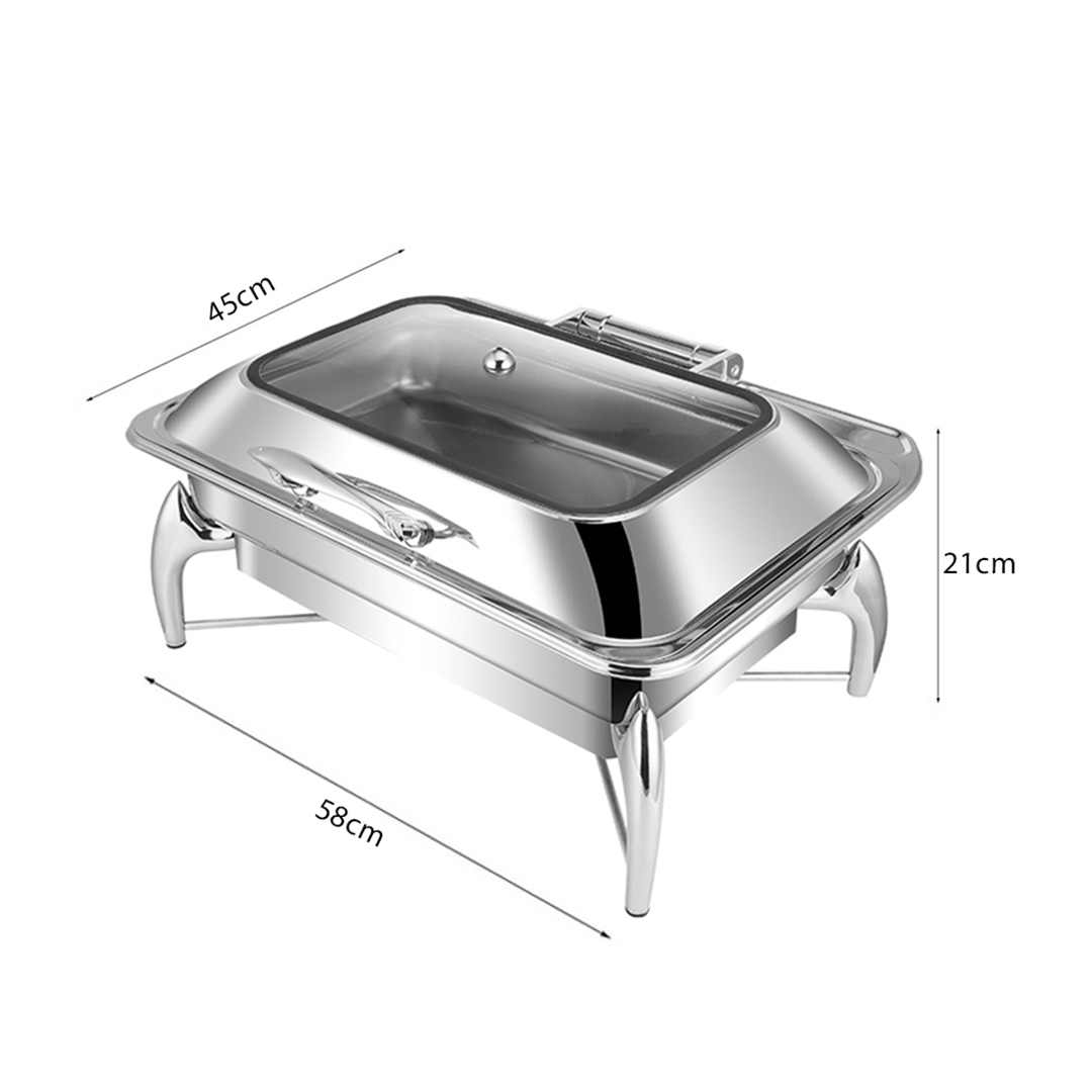 Soga Stainless Steel Rectangular Chafing Dish Tray Buffet Cater Food Warmer Chafer With Top Lid, Home &Amp; Living, Kitchen &Amp; Dining, Barware, Spirit Dispensers, ,  - Nz Depot 7