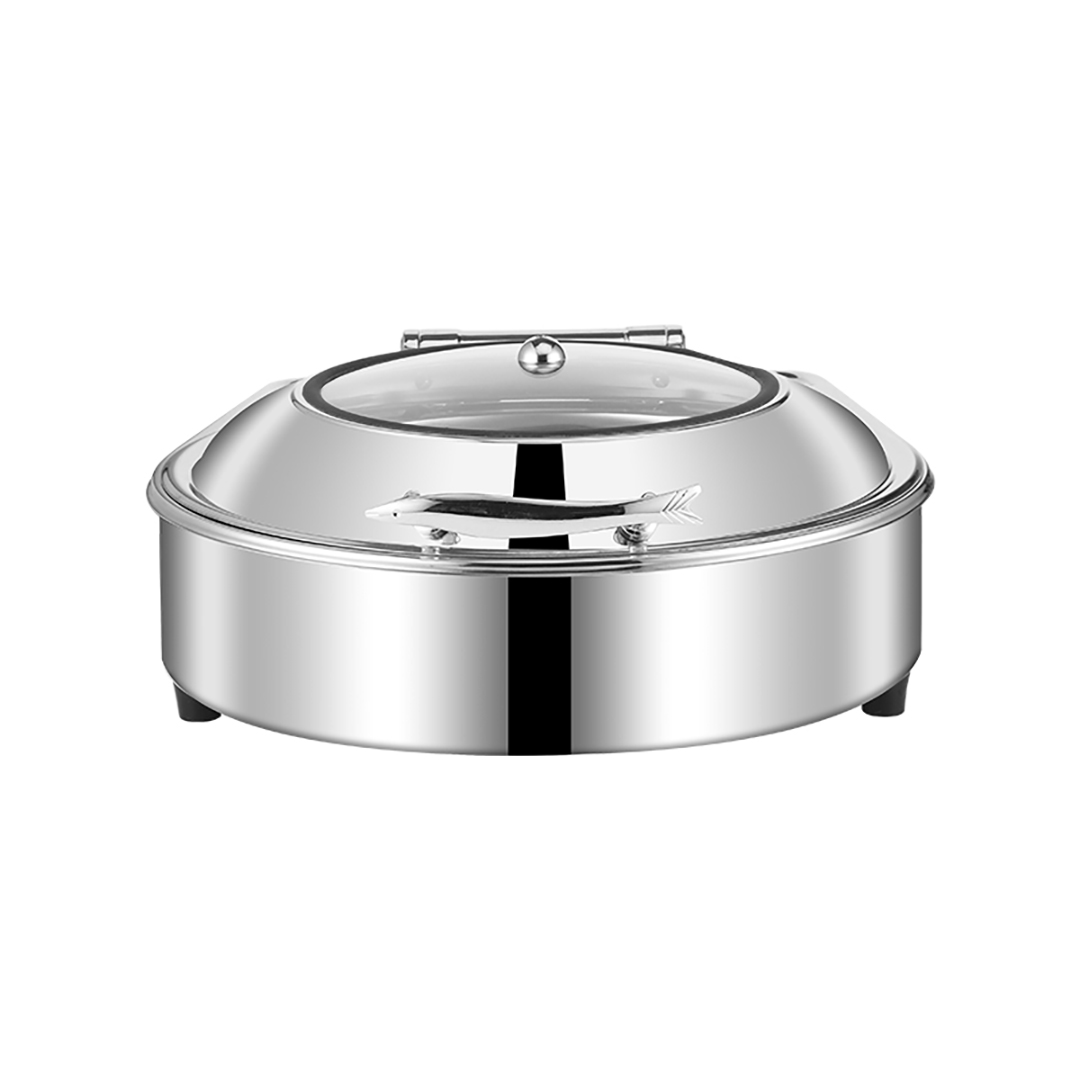 Soga Stainless Steel Round Chafing Dish Tray Buffet Cater Food Warmer Chafer With Top Lid, Furniture, Kitchen &Amp; Dining Room Furniture, Buffets, Sideboards &Amp; Kitchen Islands, , ,  - Nz Depot 1