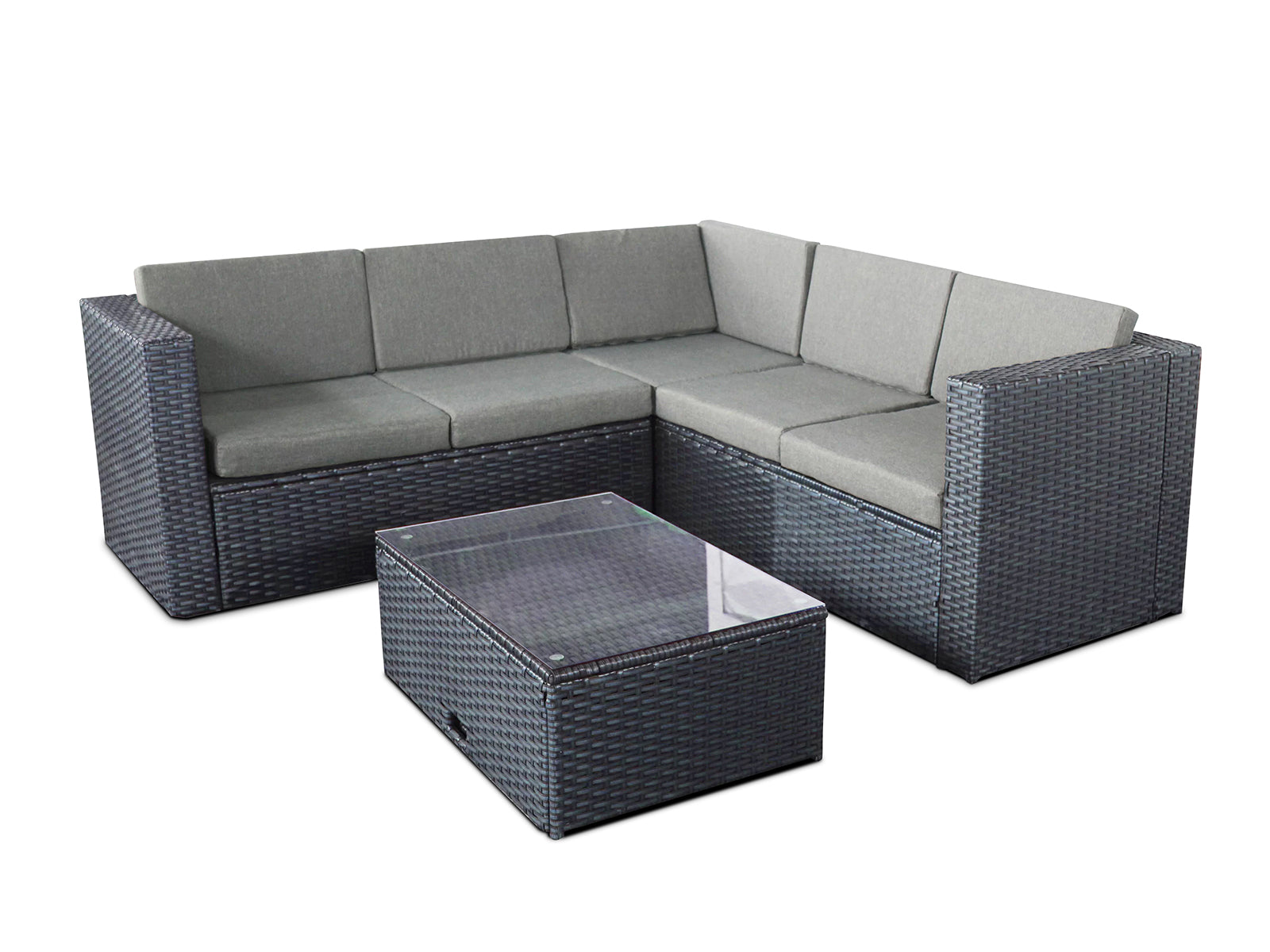 T Dothan 4PC Outdoor Sofa Set Dark Brown