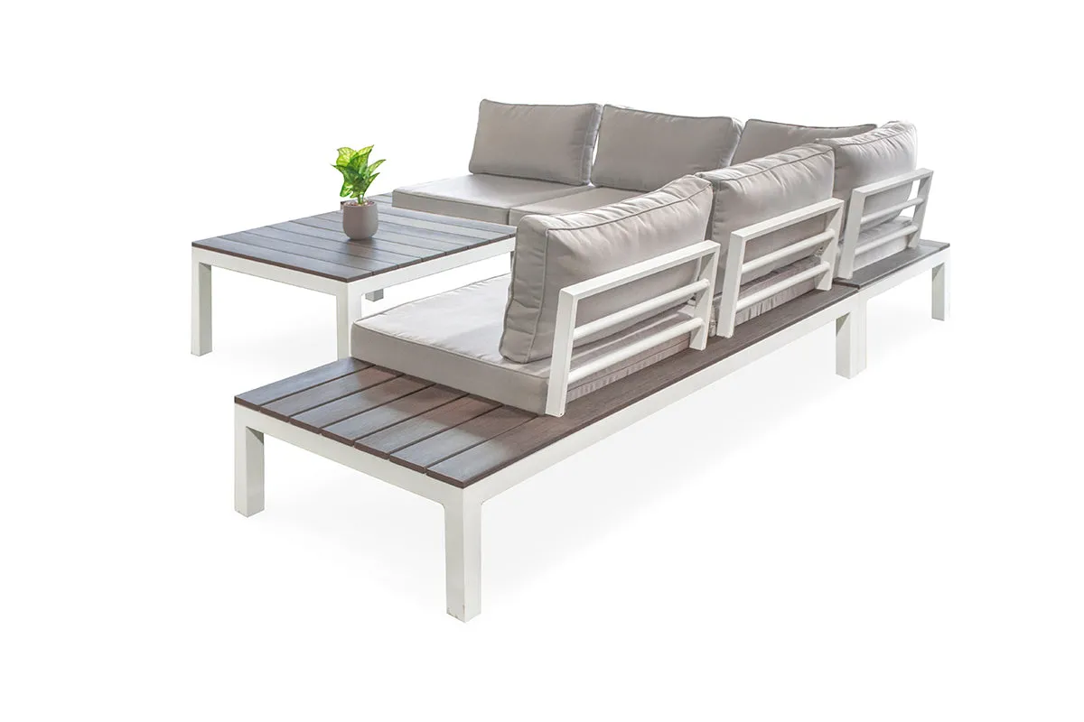 T Nordik Outdoor Lounge White Grey PR8105 Outdoor Furniture NZ DEPOT 6