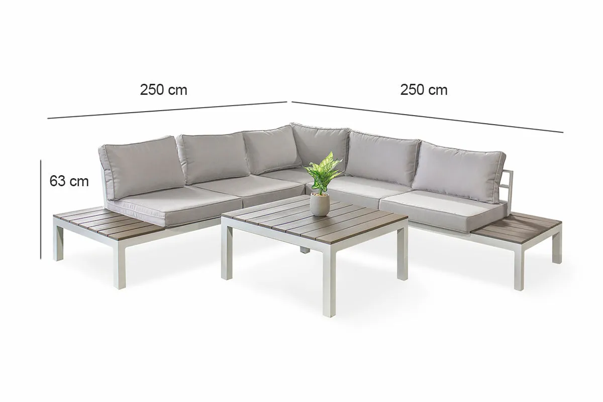 T Nordik Outdoor Lounge White Grey PR8105 Outdoor Furniture NZ DEPOT 7