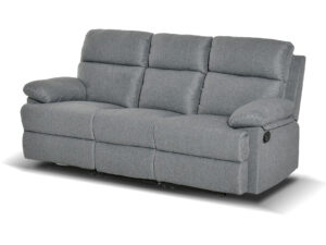 DS Manual Recliner Sofa Linen Grey PR11459 Sofas Sectionals Sofa Beds NZ DEPOT