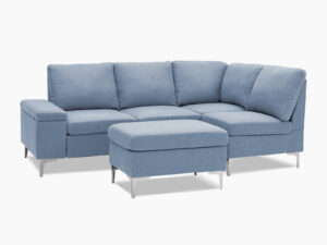 DS T Kristin Sectional Sofa Set Linen Blue PR11729 Sofas Sectionals Sofa Beds NZ DEPOT