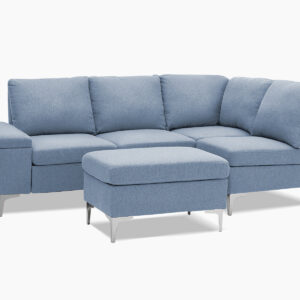 Kristin Sectional Sofa Set Linen Blue