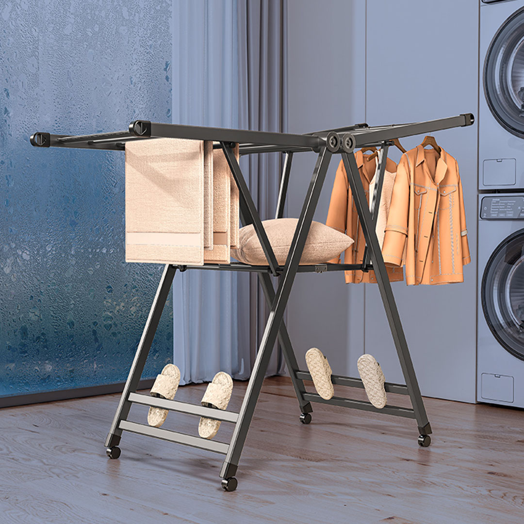 Soga 1.4M Portable Wing Shape Clothes Drying Rack Foldable Space-Saving Laundry Holder, Home &Amp; Living, Laundry, Drying Racks, , ,  - Nz Depot 8